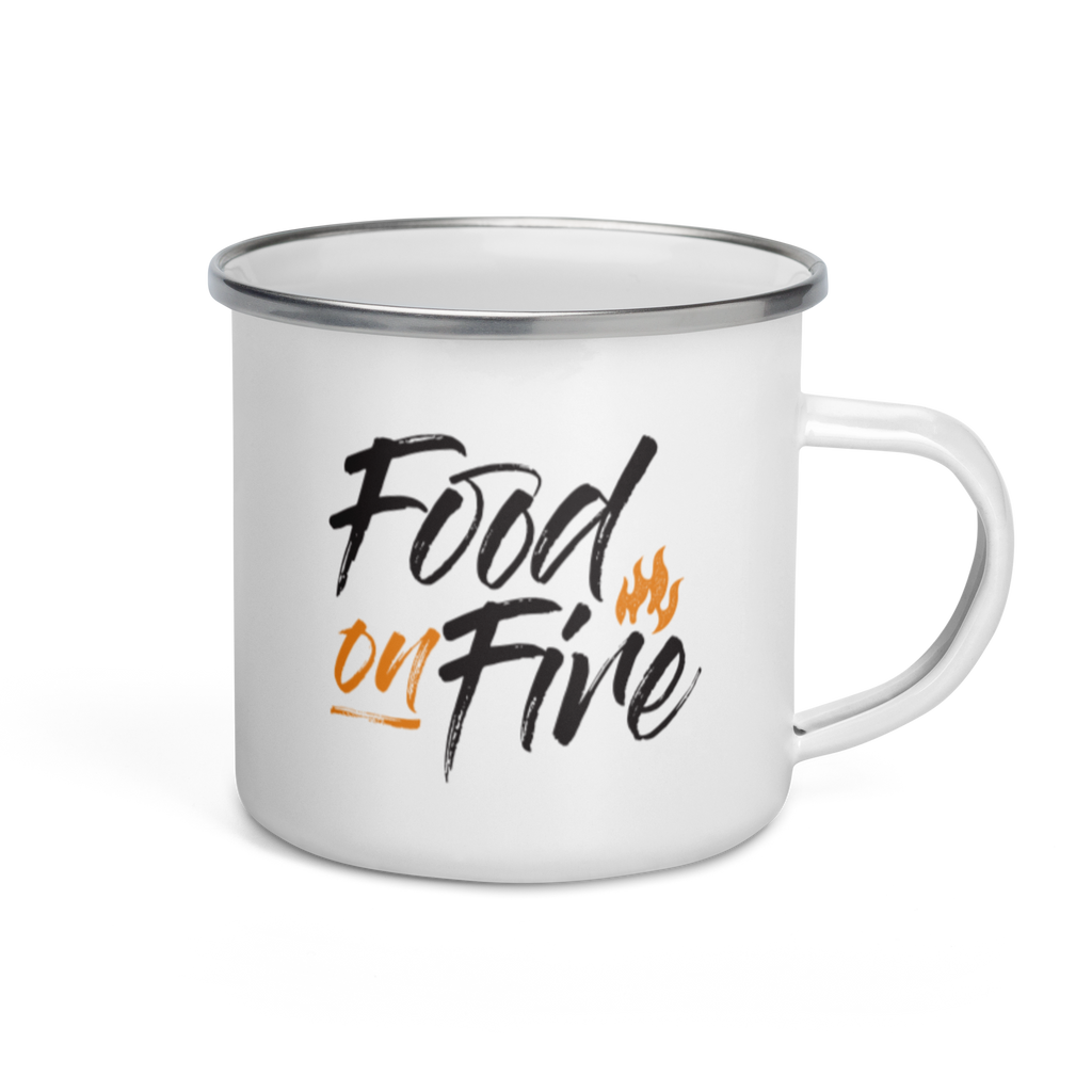 Food on Fire Enamel Rum & Gin Mug